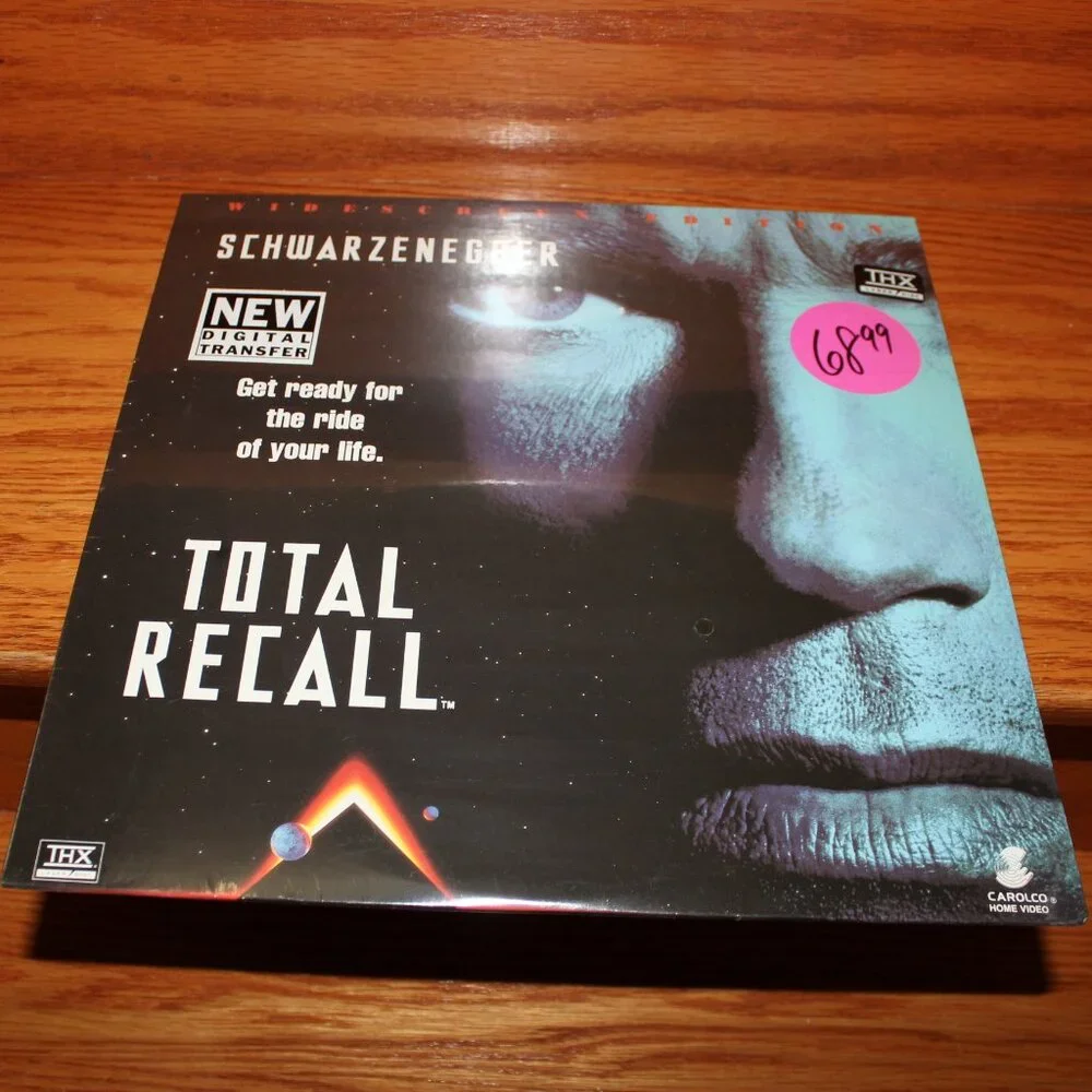 3/$118❤️new TOTAL RECALL Widescreen Laserdisc Arnold Schwarzenegger Sharon Stone - Picture 2 of 10